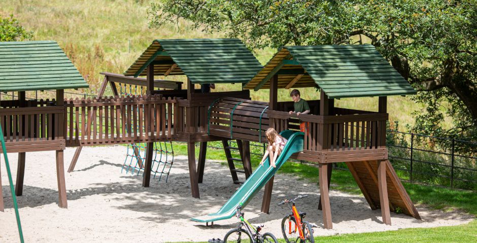 Our site's play area means children can enjoy their time away from home